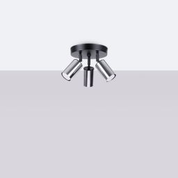 Sollux Lighting Winx lampa podsufitowa 3x10 W czarna-chrom SL.1369