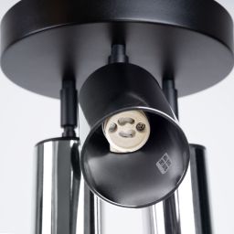 Sollux Lighting Winx lampa podsufitowa 3x10 W czarna-chrom SL.1369