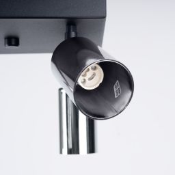 Sollux Lighting Winx lampa podsufitowa 4x10 W czarna-chrom SL.1370