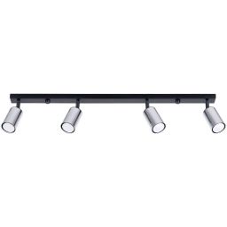 Sollux Lighting Winx lampa podsufitowa 4x10 W czarna-chrom SL.1371