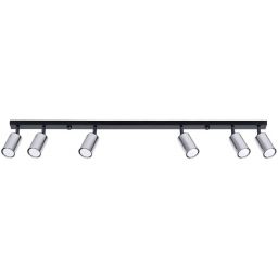 Sollux Lighting Winx lampa podsufitowa 6x10 W czarna-chrom SL.1372