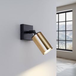 Sollux Lighting Winx kinkiet 1x10 W czarny-złoty SL.1382