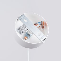 Sollux Lighting Pekka lampa wisząca 1x8 W biała-drewno SL.1390