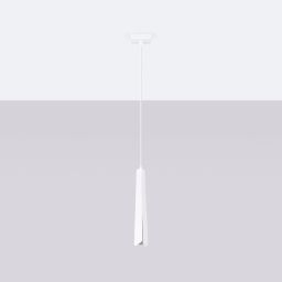 Sollux Lighting Prysm lampa wisząca 1x8 W biała SL.1397