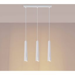 Sollux Lighting Prysm lampa wisząca 3x8 W biała SL.1399