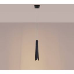 Sollux Lighting Prysm lampa wisząca 1x8 W czarna SL.1400