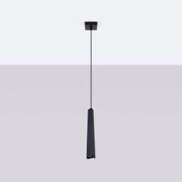 Sollux Lighting Prysm lampa wisząca 1x8 W czarna SL.1400