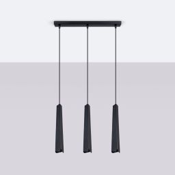 Sollux Lighting Prysm lampa wisząca 3x8 W czarna SL.1402