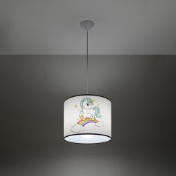 Sollux Lighting Jednorożec lampa wisząca 1x15 W multikolor SL.1412