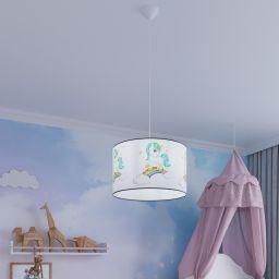 Sollux Lighting Jednorożec lampa wisząca 1x15 W multikolor SL.1412