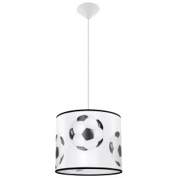 Sollux Lighting Piłka lampa wisząca 1x15 W biała-czarna SL.1424