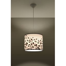 Sollux Lighting Piłka lampa wisząca 1x15 W biała-czarna SL.1426