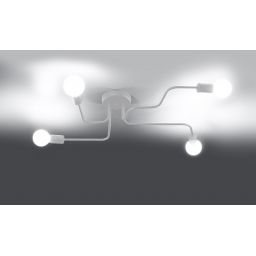 Sollux Lighting Vector lampa podsufitowa 4x15 W biała SL.1442