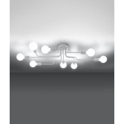 Sollux Lighting Vector lampa podsufitowa 8x15 W biała SL.1444