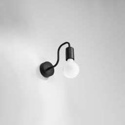 Sollux Lighting Vector kinkiet 1x15 W czarny SL.1445