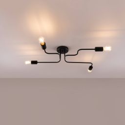 Sollux Lighting Vector lampa podsufitowa 4x15 W czarna SL.1446
