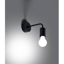 Sollux Lighting Norah kinkiet 1x15 W czarny SL.1449