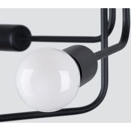 Sollux Lighting Norah lampa podsufitowa 6x15 W czarna SL.1452