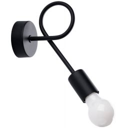 Sollux Lighting Levar kinkiet 1x15 W czarny SL.1454