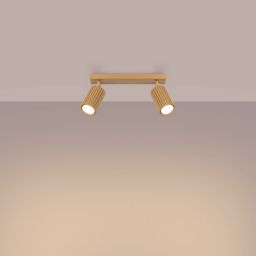 Sollux Lighting Karbon lampa podsufitowa 2x10 W złota SL.1561