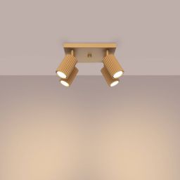 Sollux Lighting Karbon lampa podsufitowa 4x10 W złota SL.1564