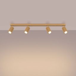 Sollux Lighting Karbon lampa podsufitowa 4x10 W złota SL.1565