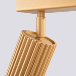 Sollux Lighting Karbon lampa podsufitowa 4x10 W złota SL.1565