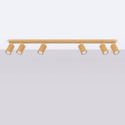 Sollux Lighting Karbon lampa podsufitowa 6x10 W złota SL.1566