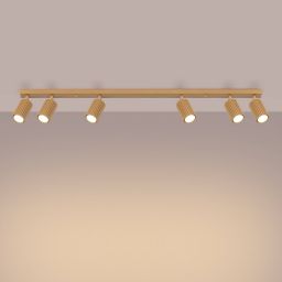 Sollux Lighting Karbon lampa podsufitowa 6x10 W złota SL.1566