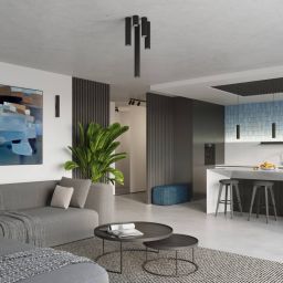 Sollux Lighting Karbon lampa wisząca 2x10 W czarna SL.1574