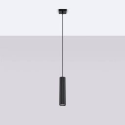 Sollux Lighting Karbon lampa wisząca 1x10 W czarna SL.1573