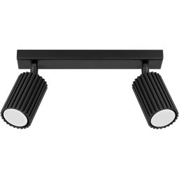 Sollux Lighting Karbon lampa podsufitowa 1x10 W czarna SL.1580