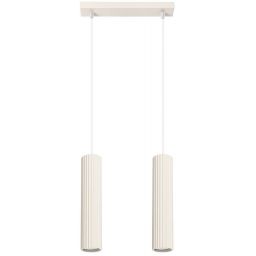 Sollux Lighting Karbon lampa wisząca 2x10 W beżowa SL.1593