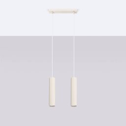 Sollux Lighting Karbon lampa wisząca 2x10 W beżowa SL.1593