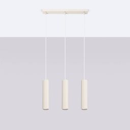 Sollux Lighting Karbon lampa wisząca 3x10 W beżowa SL.1594