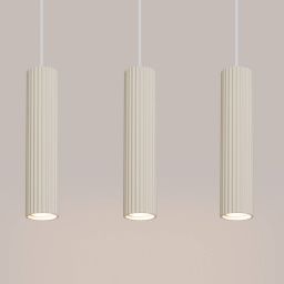 Sollux Lighting Karbon lampa wisząca 3x10 W beżowa SL.1594