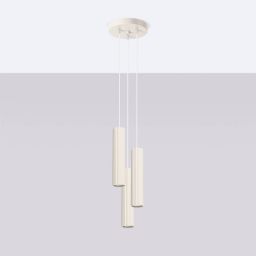 Sollux Lighting Karbon lampa wisząca 3x10 W beżowa SL.1595