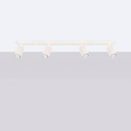 Sollux Lighting Karbon lampa podsufitowa 4x10 W beżowa SL.1603