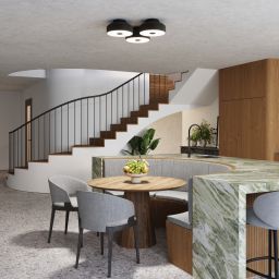 Sollux Lighting Omiq plafon 4x15 W czarny SL.1678