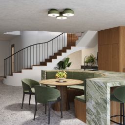 Sollux Lighting Omiq plafon 4x15 W zielony SL.1680