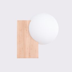 Sollux Lighting Bulbo kinkiet 1x8 W biały-drewno SL.1682