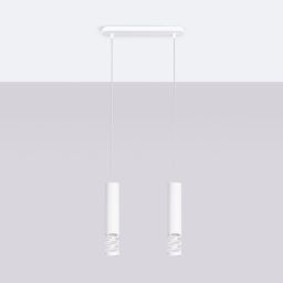 Sollux Lighting Liro lampa wisząca 2x10 W biała SL.1692