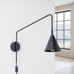 Sollux Lighting Nox kinkiet 1x10 W czarny SL.1697