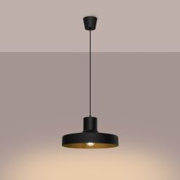 Sollux Lighting Bilo lampa wisząca 1x15 W czarna SL.1703