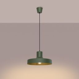 Sollux Lighting Bilo lampa wisząca 1x15 W zielona SL.1705