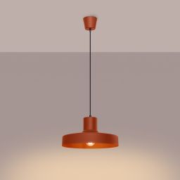 Sollux Lighting Bilo lampa wisząca 1x15 W czerwona SL.1706