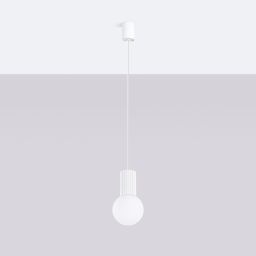 Sollux Lighting Halo lampa wisząca 1x8 W biała SL.1709