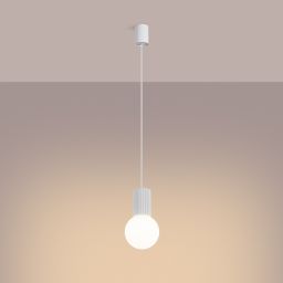 Sollux Lighting Halo lampa wisząca 1x8 W biała SL.1709