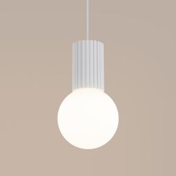 Sollux Lighting Halo lampa wisząca 1x8 W biała SL.1709