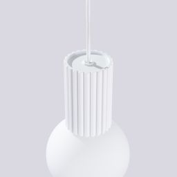 Sollux Lighting Halo lampa wisząca 1x8 W biała SL.1709